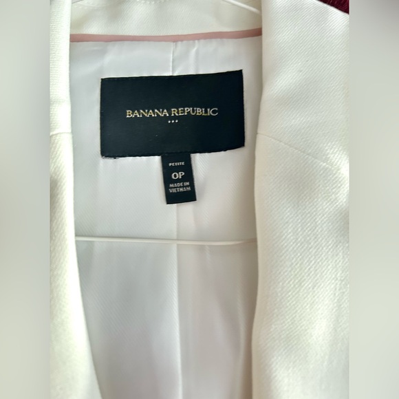 Banana Republic Blazer Elegant White Women's Jacket - Picture 4 of 8